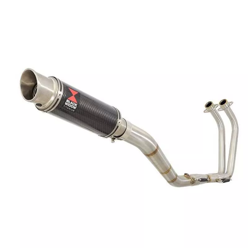YZF R3 YZF R25 2015 - 2017 Decata Ligne complète + Silencieux GP Style Rond En Carbone + Canule en Titane 230mm