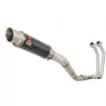 YZF R3 YZF R25 2015 - 2017 Decata Ligne complète + Silencieux GP Style Rond En Carbone + Canule en Titane 230mm