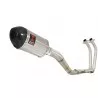 YZF R3 YZF R25 2015 - 2017 Decata Ligne complète + Silencieux Ovale En Inox + Canule En Carbone 200mm