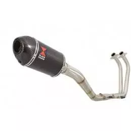 YZF R3 YZF R25 2015 - 2017 Decata Ligne complète + Silencieux Ovale En Carbone 200mm