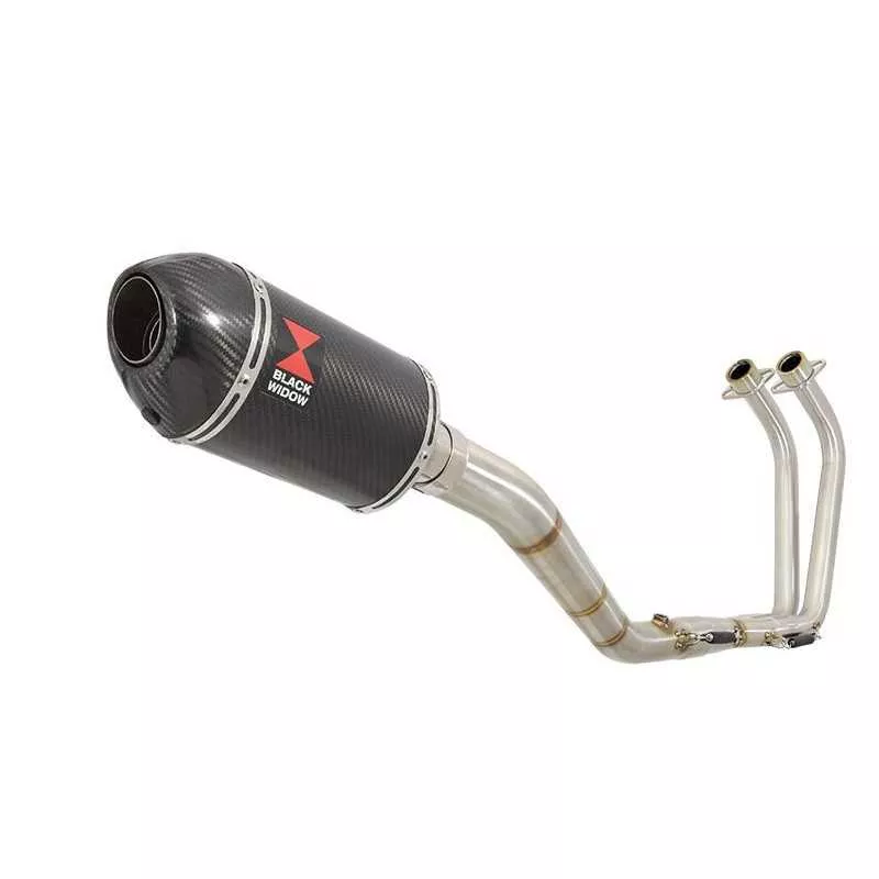 YZF R3 YZF R25 2015 - 2017 Decata Ligne complète + Silencieux Ovale En Carbone 200mm