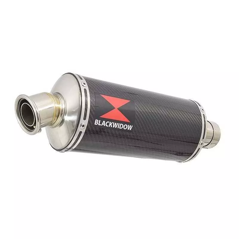 HONDA NT650 NT 650 DEAUVILLE Tube de raccord et Silencieux Ovale En Carbone 300mm