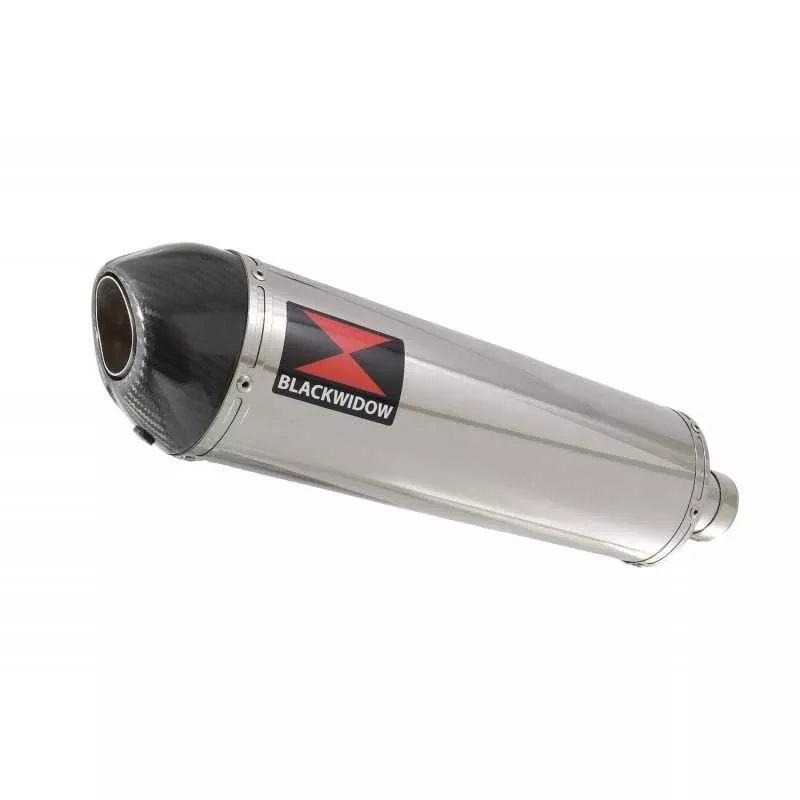 KAWASAKI ZX7R ZX-7R Ligne complète & Silencieux Ovale En Inox + Canule En Carbone 400mm