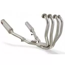 ZZR400 ZZR 400 4-2 Ligne complètes & Ovale Silencieux En Inox 400mm