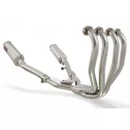 ZZR400 ZZR 400 4-2 Ligne complètes & Ovale Silencieux En Inox 300mm