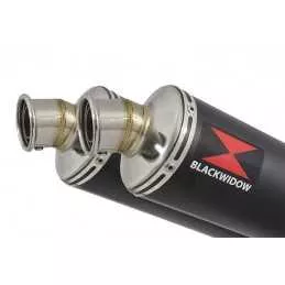 GL1500 GL 1500 GOLDWING Kit / Silencieux Rond Noir En Inox 300mm