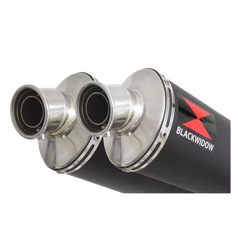 GL1500 GL 1500 GOLDWING Kit & Silencieux Ovale Noir En Inox 300mm