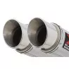 GL1500 GL 1500 GOLDWING Kit / Silencieux Rond GP Style En Inox 230mm