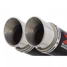 GL1500 GL 1500 GOLDWING Kit / Silencieux GP Rond En Carbone & Canule en Titane 230mm