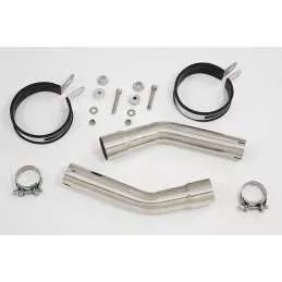 GL1500 GL 1500 GOLDWING Kit & Silencieux Rond GP Style Noir En Inox 230mm