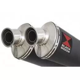 GL1500 GL 1500 GOLDWING Kit & Silencieux Ovale Noir En Inox 230mm