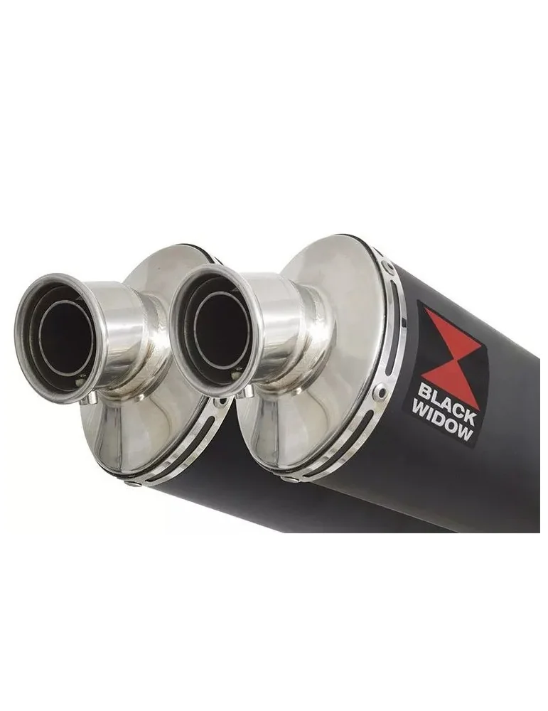 GL1500 GL 1500 GOLDWING Kit & Silencieux Ovale Noir En Inox 230mm