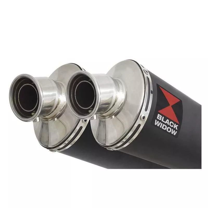 GL1500 GL 1500 GOLDWING Kit & Silencieux Ovale Noir En Inox 230mm