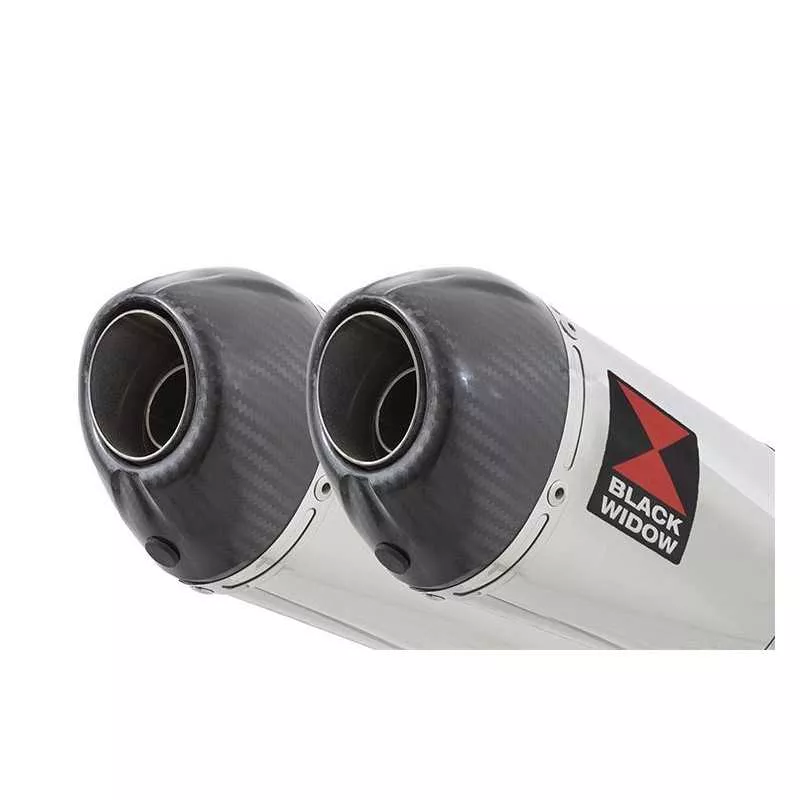 GL1500 GL 1500 GOLDWING Kit / Silencieux Ovale En Inox + Carbone Tip 200mm