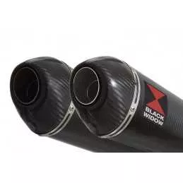 GL1500 GL 1500 GOLDWING Kit / Silencieux Ovale En Carbone + Carbone Tip 200mm