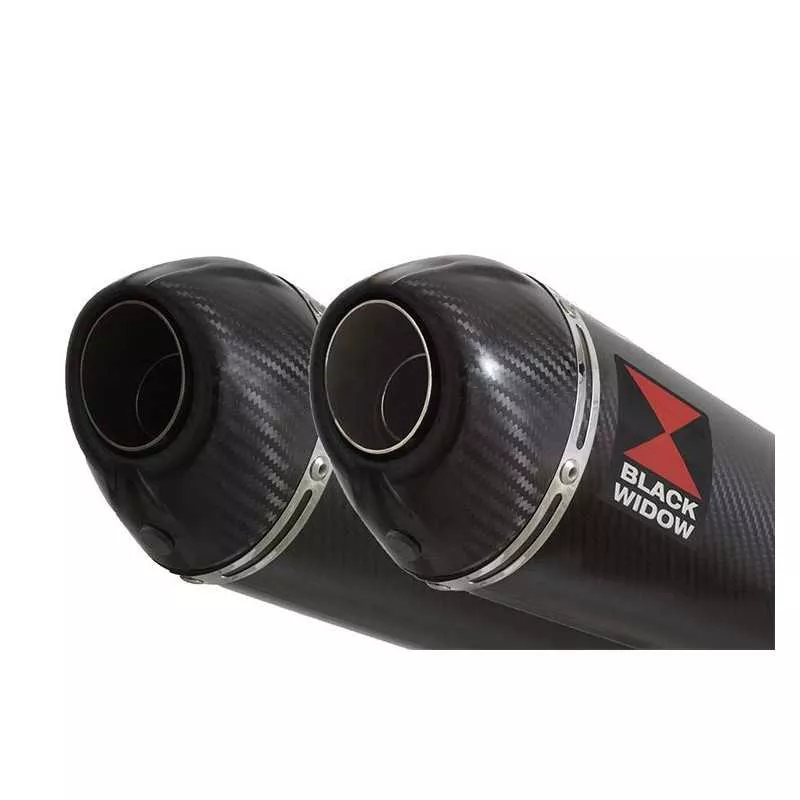 GL1500 GL 1500 GOLDWING Kit / Silencieux Ovale En Carbone + Carbone Tip 200mm