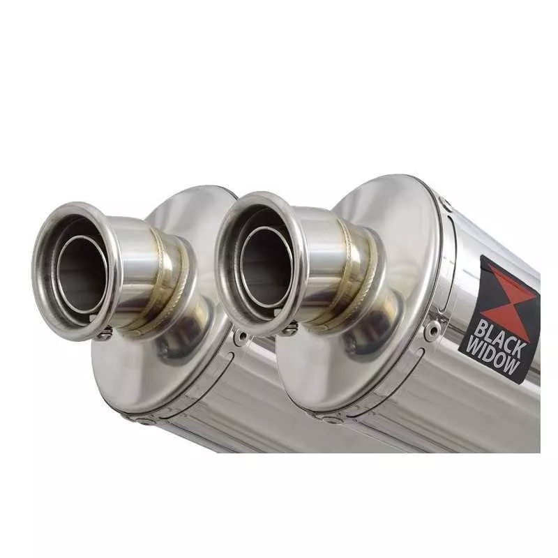 Suzuki DL1000 V-Strom 1000 Silencieux Kit / Silencieux Ovale En Inox 230mm