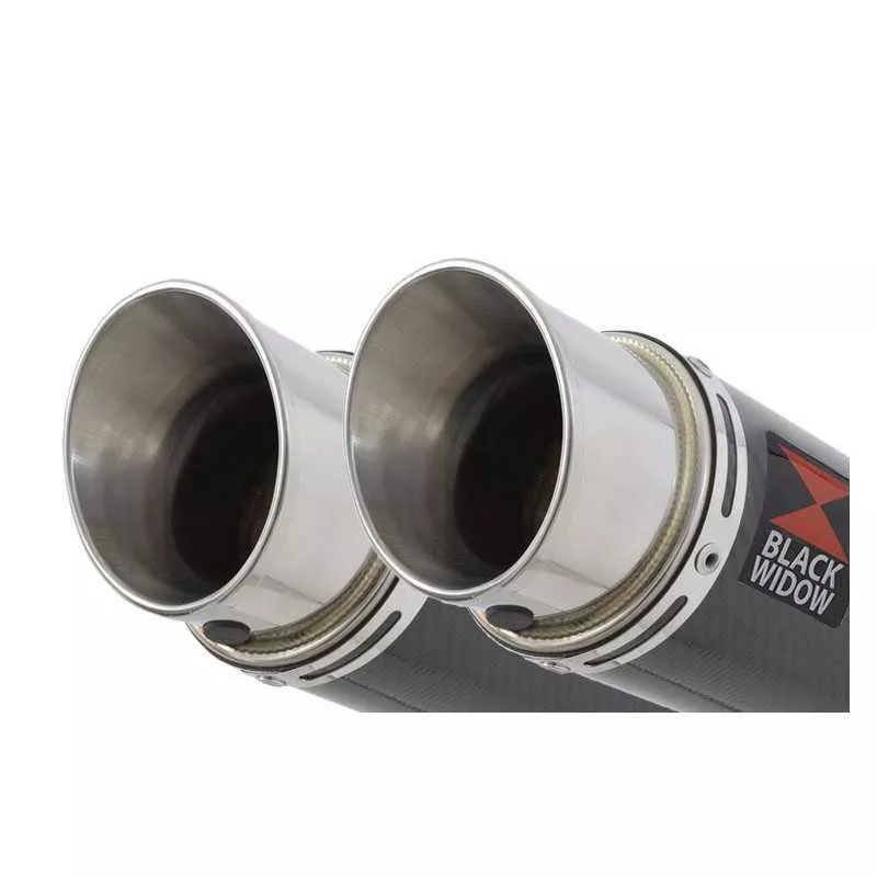 Suzuki DL1000 V-Strom 1000 Silencieux Kit / Silencieux Rond En Carbone 200mm