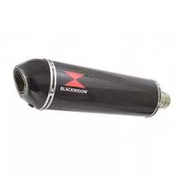 HONDA NT650 NT 650 DEAUVILLE Tube de raccord et Silencieux Ovale En Carbone + Carbone Tip 400mm