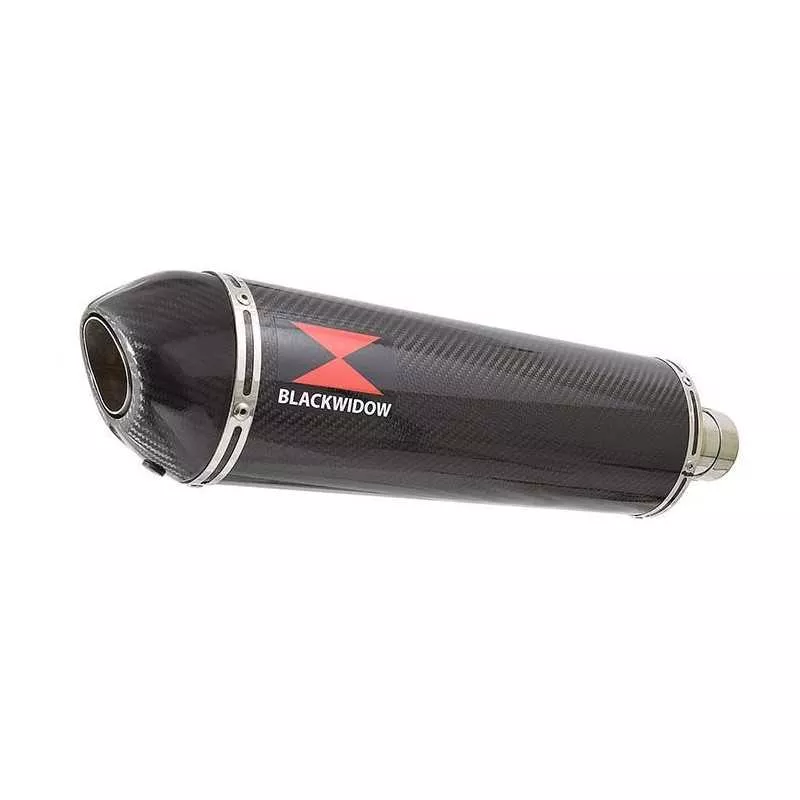 HONDA NT650 NT 650 DEAUVILLE Tube de raccord et Silencieux Ovale En Carbone + Carbone Tip 400mm