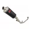 Honda NC 700 750 Integra 700 750 Decata Ligne complète / Silencieux Ovale Noir Inox 300mm