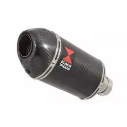 Suzuki RV 125 / RV 250 VAN VAN 2003 - 2018 Silencieux Ovale En Carbone 200mm