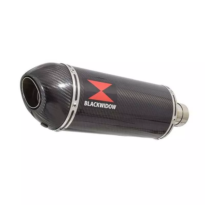 HONDA NT650 NT 650 DEAUVILLE Tube de raccord et Silencieux Ovale En Carbone + Carbone Tip 300mm