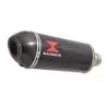 HONDA NT650 NT 650 DEAUVILLE Tube de raccord et Silencieux Ovale En Carbone + Carbone Tip 300mm