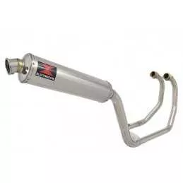 KAWASAKI KLE 500 KLE500 Ligne complète & Silencieux Rond En Inox 400mm