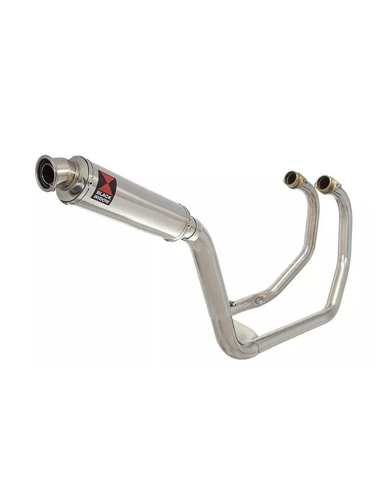 KAWASAKI KLE 500 KLE500 Ligne complète & Silencieux Rond En Inox 350mm