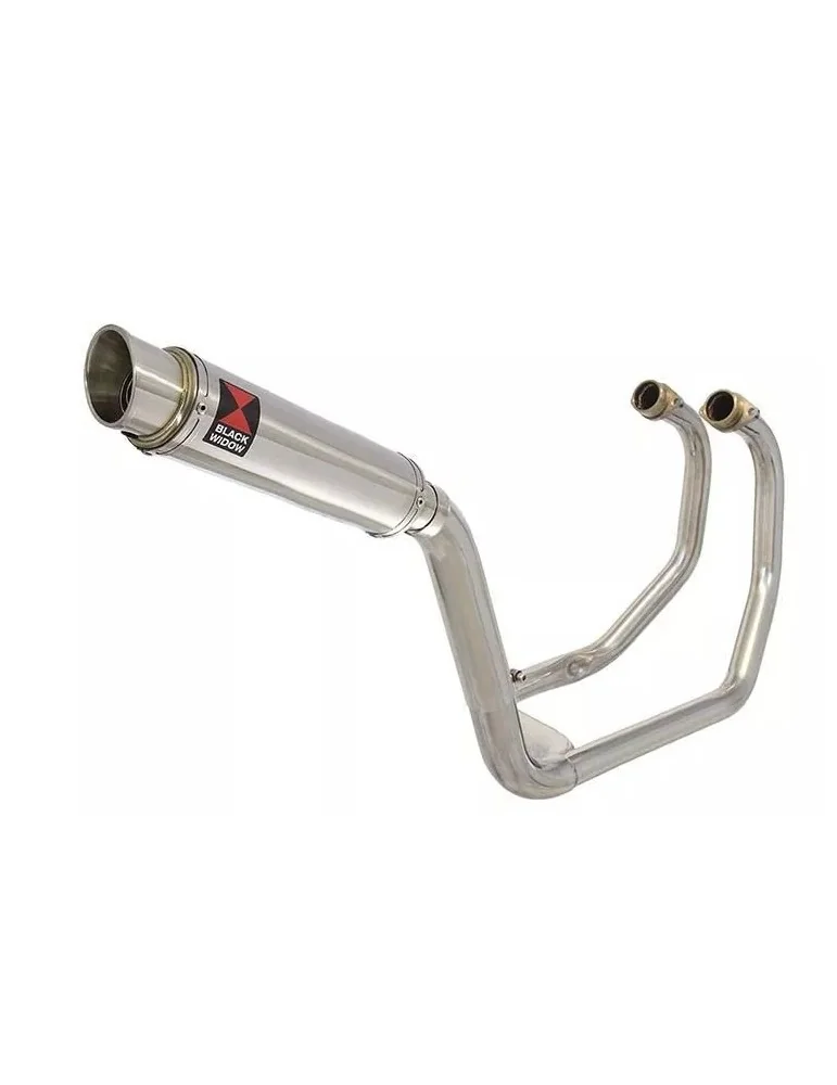 KAWASAKI KLE 500 KLE500 Ligne complète & Silencieux Rond GP Style En Inox 350mm