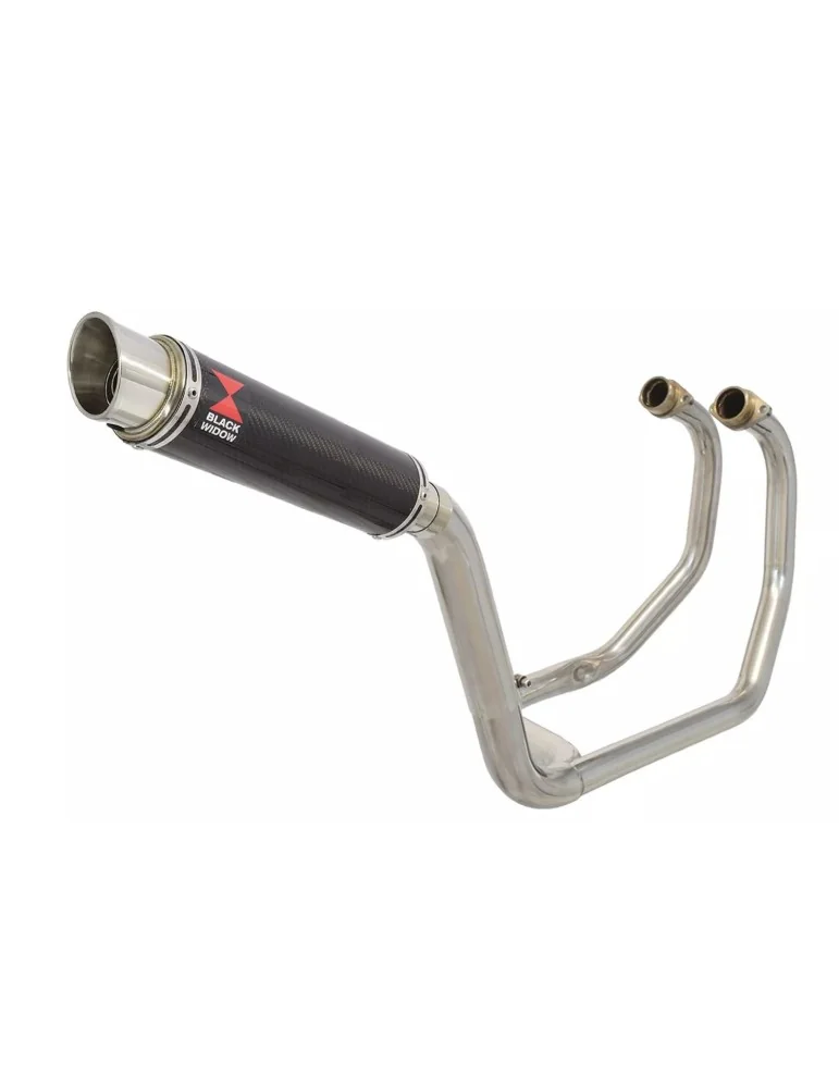 KAWASAKI KLE 500 KLE500 Ligne complète & Silencieux GP Rond En Carbone 350mm