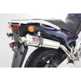 Kawasaki KLV 1000 2004-2007 Silencieux Kit / Silencieux Rond En Inox 400mm