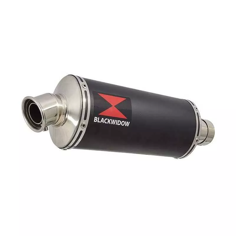 HONDA NT650 NT 650 DEAUVILLE Tube de raccord et Silencieux Ovale Noir En Inox 300mm