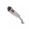 Z800 ZR800A Z800E 13 14 15 16 Tube de raccord (Link Pipe) Silencieux Ovale en Inox + Canule de Carbone 400mm