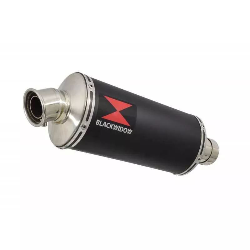 KAWASAKI ZX7R ZX-7R Ligne complète & Silencieux Ovale Noir En Inox 300mm