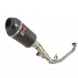 Honda NC 700 750 Integra 700 750 Decata Ligne complète / Silencieux Ovale En Carbone + Carbone Tip 200mm
