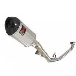 Honda NC 700 750 Integra 700 750 Decata Ligne complète / Silencieux Ovale Inox + Carbone Tip 200mm