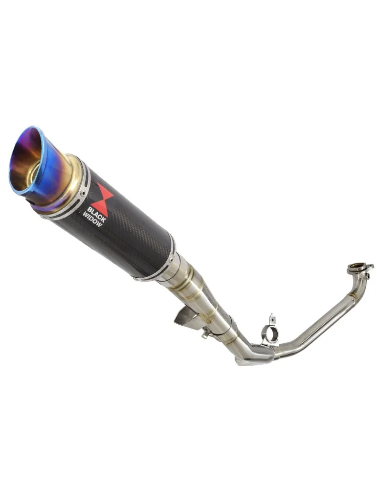 Honda NC 700 750 Integra 700 750 Decata Ligne complète / Silencieux GP Rond En Carbone + Inox Anodisé 230mm