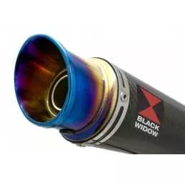 Honda NC 700 750 Integra 700 750 Decata Ligne complète / Silencieux GP Rond En Carbone + Inox Anodisé 230mm