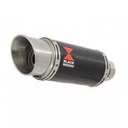 HONDA NT650 NT 650 DEAUVILLE Tube de raccord et Silencieux Rond En Carbone 200mm