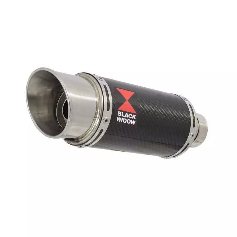 HONDA NT650 NT 650 DEAUVILLE Tube de raccord et Silencieux Rond En Carbone 200mm