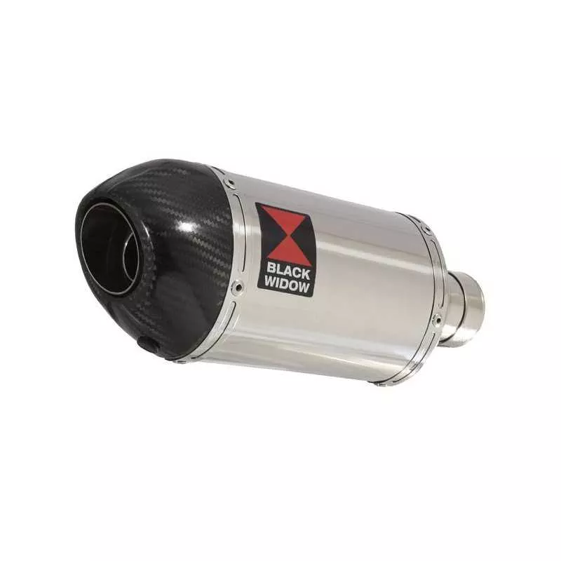 HONDA NT650 NT 650 DEAUVILLE Tube de raccord et Silencieux Ovale En Inox+ Carbone Tip 200mm
