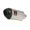 HONDA NT650 NT 650 DEAUVILLE Tube de raccord et Silencieux Ovale En Inox+ Carbone Tip 200mm
