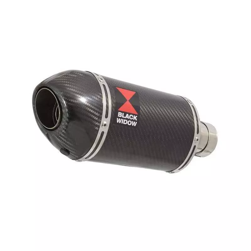 HONDA NT650 NT 650 DEAUVILLE Tube de raccord et Silencieux Ovale En Carbone + Carbone Tip 200mm