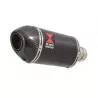 HONDA NT650 NT 650 DEAUVILLE Tube de raccord et Silencieux Ovale En Carbone + Carbone Tip 200mm