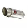 HONDA NT650 NT 650 DEAUVILLE Tube de raccord et Silencieux Rond En Inox 200mm