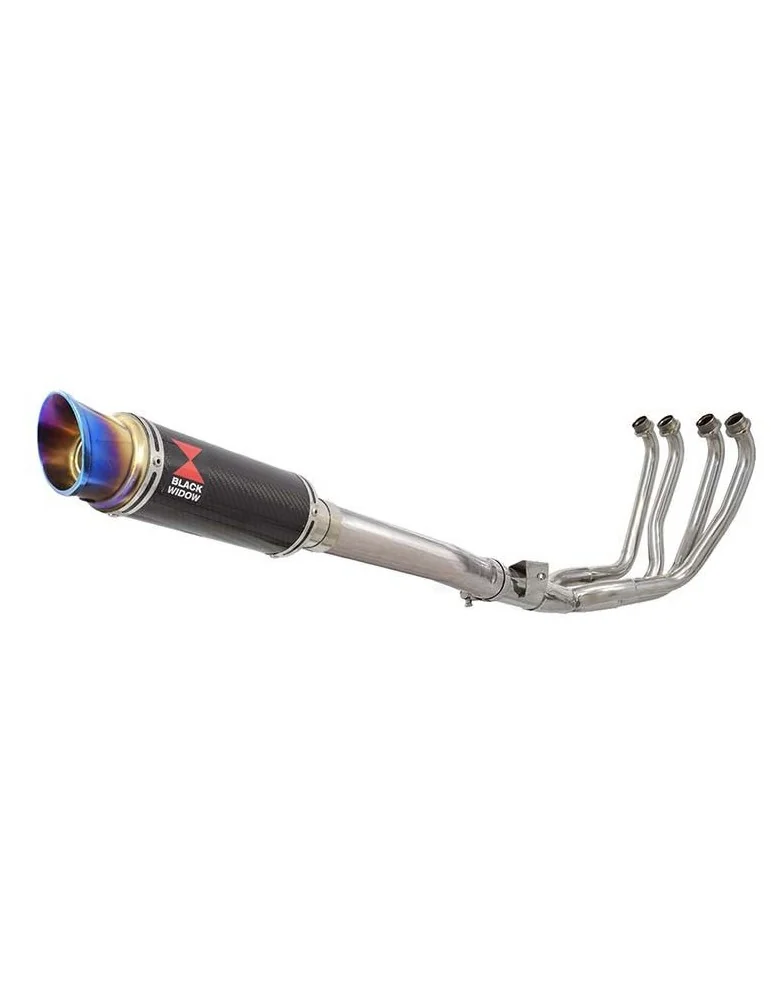YZF1000 YZF1000R 1996-2003 Thunderace Ligne complète & Silencieux GP Rond En Carbone + Canule en Inox Anodisé 230mm
