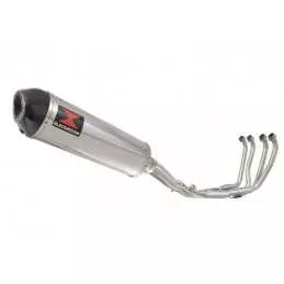 Yamaha YZF600R YZF 600 Thundercat Ligne complète & Silencieux Ovale En Inox + Canule En Carbone 400mm