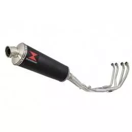 Yamaha YZF600R YZF 600 Thundercat Ligne complète & Silencieux Ovale Noir En Inox 400mm